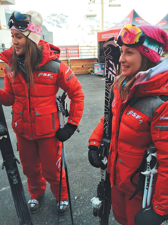 Ski instructors Elisa von Stappen and Gaelle Nachon