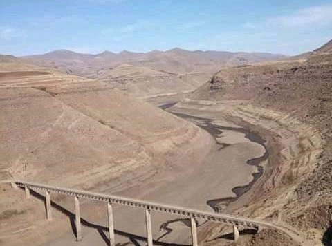 The Katse Dam in Lesotho has been hard hit by ongoing drought. This image was taken on September 11 2019, according to the photographer.