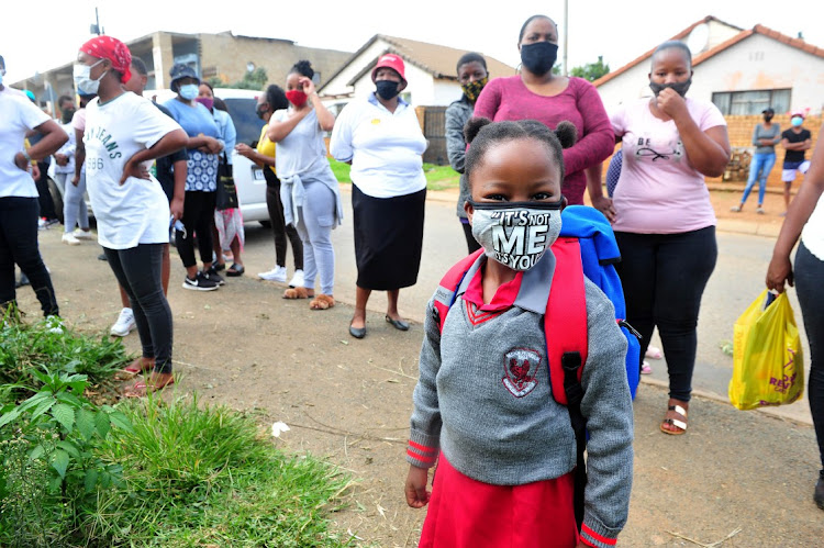Sibongile Maseko, a Grade 1 learner at Hector Peterson Primary School in Dobsonville, Soweto. Picture: Veli Nhlapo