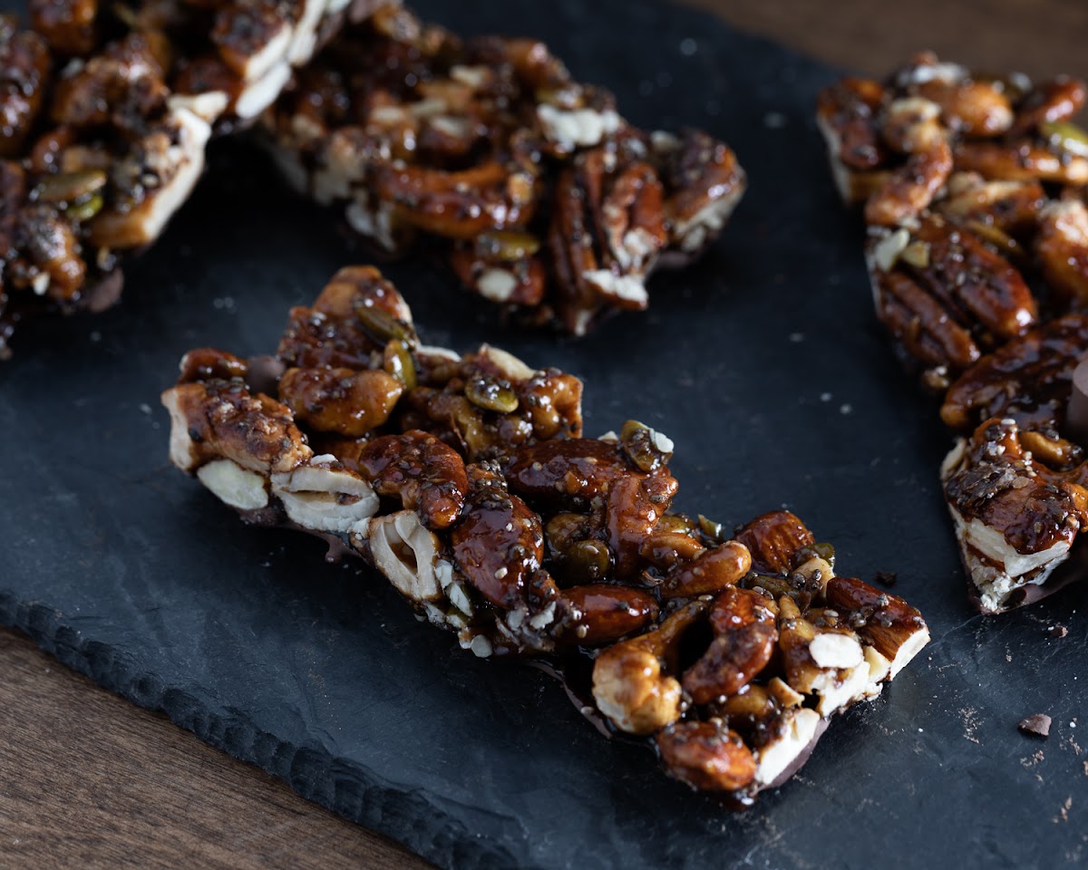 "Gone nuts" energy bars.