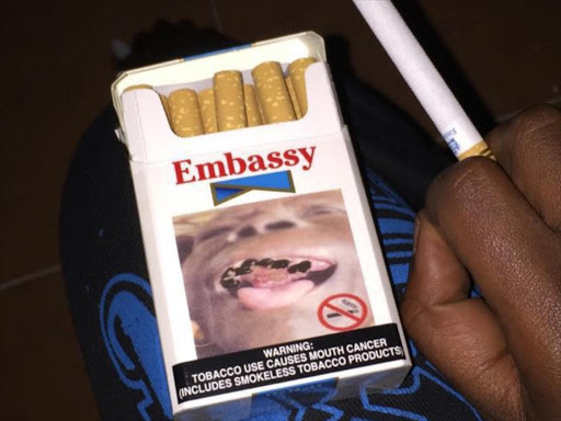 A cigarette packet bearing the new recommended design./Peter Ngetich