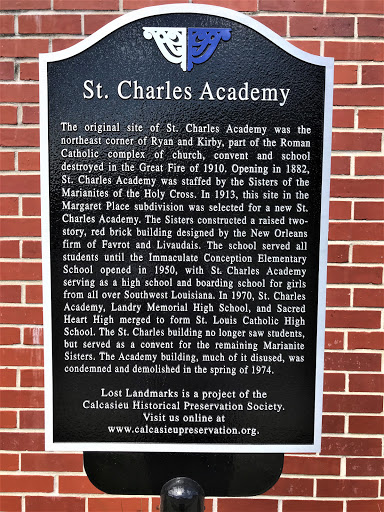 The original site of St. Charles Academy was the northeast corner of Ryan and Kirby, part of the Roman Catholic complex of church, convent and school destroyed in the Great Fire of 1910. Opening...