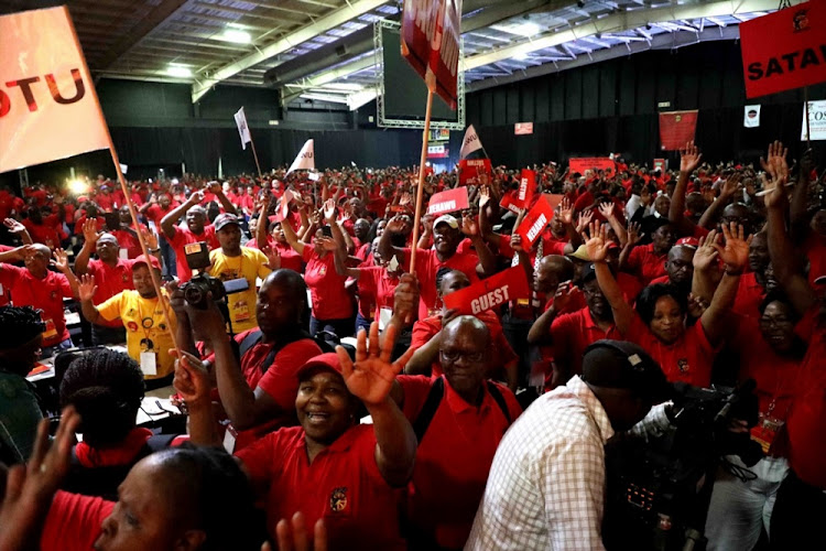 Congress of South African Trade Unions (Cosatu) delegates gather during the Cosatu's 13th national congress on September 17 2018 in Midrand, South Africa. File photo: SOWETAN/THULANI MBELE