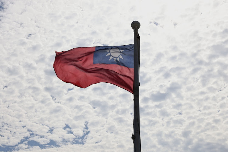 A Taiwanese flag flaps in the wind in Taoyuan, Taiwan. Picture: ANN WANG/REUTERS