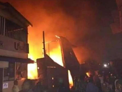 Part of Gikomba Market that was burnt on Wednesday, February 6, 2019. /COURTESY
