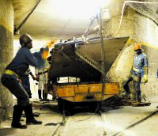 RISKY BUSINESS: Three more deaths at mines over the weekend increased the number of fatalities at mines this year to 201. Pic. Marianne Schwankhart. © Sunday Times.