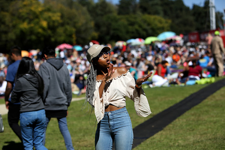 Revelers and music lovers, attended the Huawei Joburg Day in the Park, at The Johannesburg Botanical Gardens, Emmarentia.