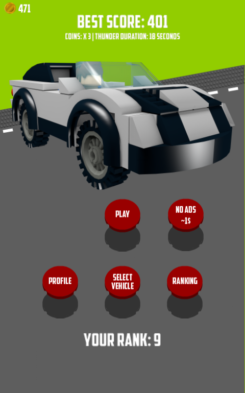 Android application Road Race screenshort
