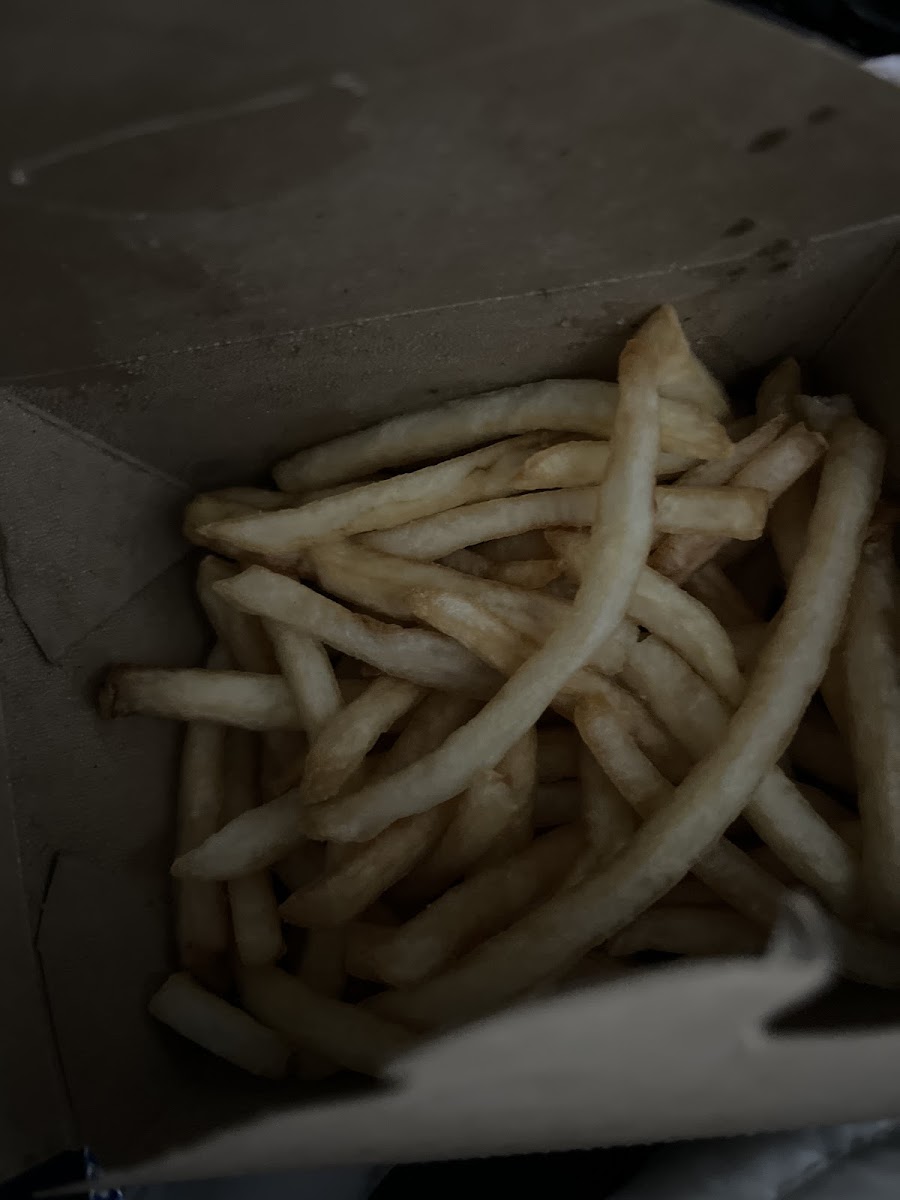 Take out GF fries in Dedicated fryer - closest to McD’s fries without all the salt