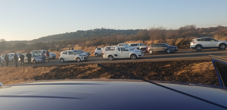 The N12 near Potchefstroom remained closed on Wednesday as residents from nearby Ikageng blockaded the road from 5am.