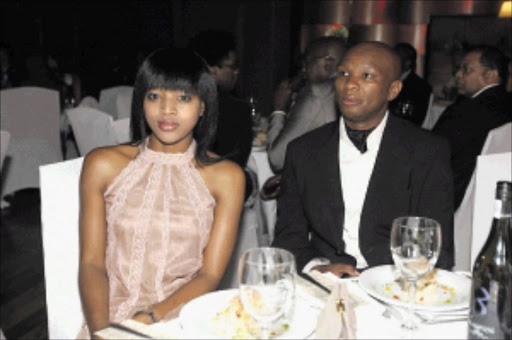 TYING THE KNOT: Zama Ngubane and Zizi Kodwa at Connie Ferguson' s 40th birthday party held at The Venue in Melrose Arch. PHOTO: MABUTI KALI