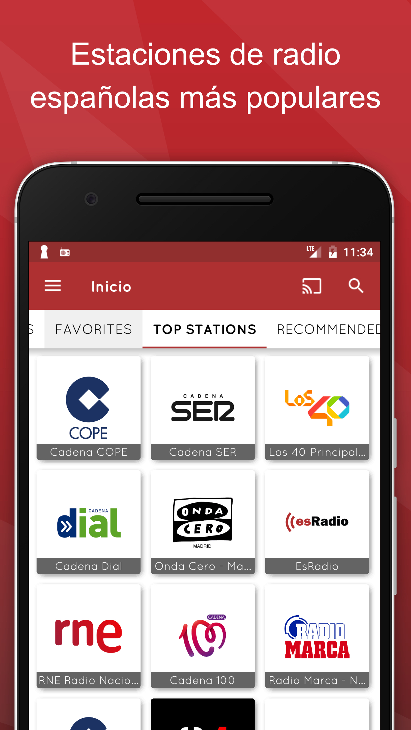 Android application myTuner Radio App: FM stations screenshort