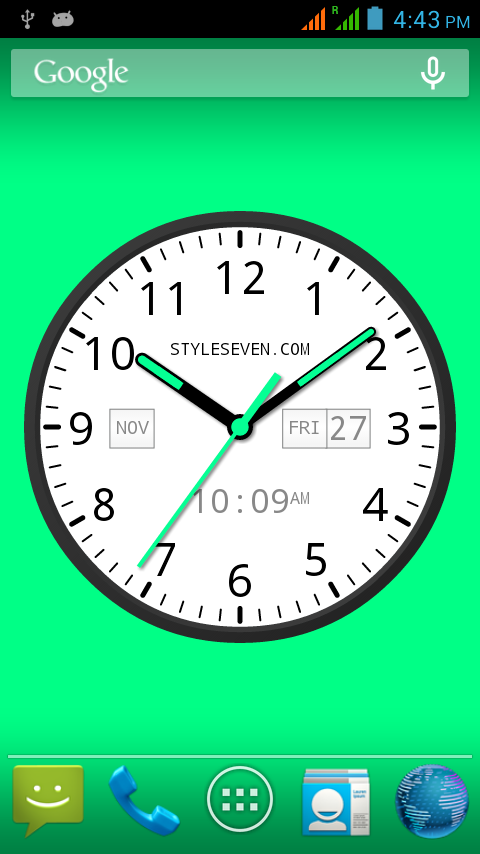 Android application Analog Clock Widget Plus-7 PRO screenshort