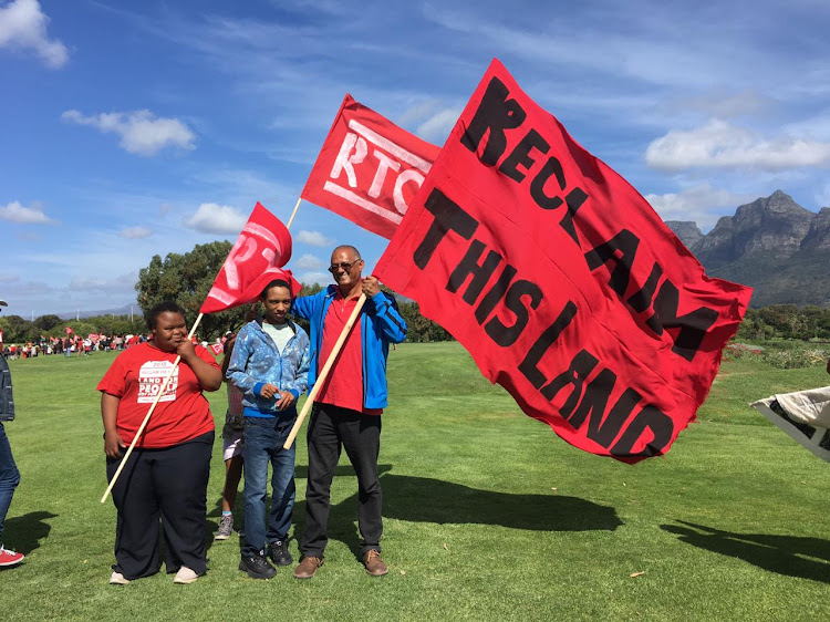 Reclaim the City activists occupy Rondebosch Golf Club in Cape Town on March 21 2019.
