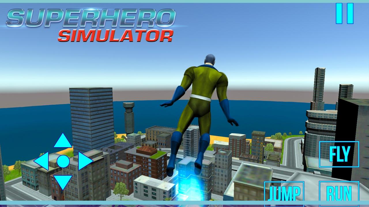 Android application Super Hero Simulator screenshort