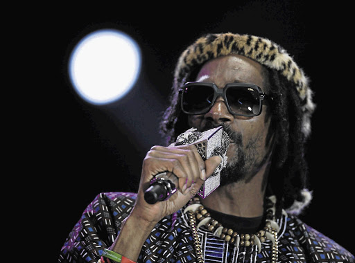 US rapper Calvin Broadus - better know as Snoop Dogg, but now calling himself Snoop Lion - performing at the MTV Africa All Stars Concert on Saturday in Durban.