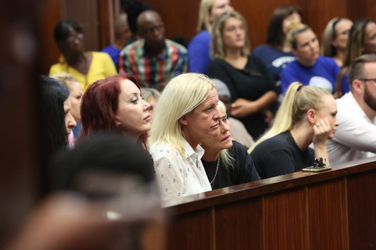 Carmen Lee (centre) in court. File Photo.