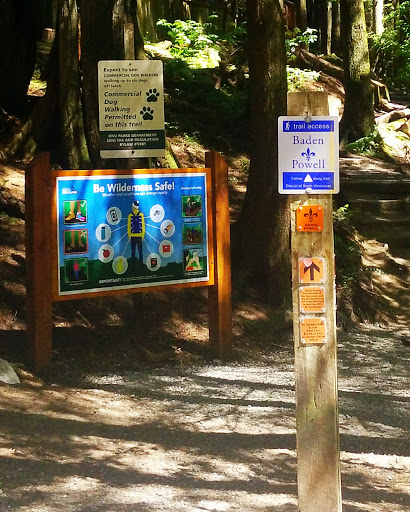 Baden Powell Trail Access Placard