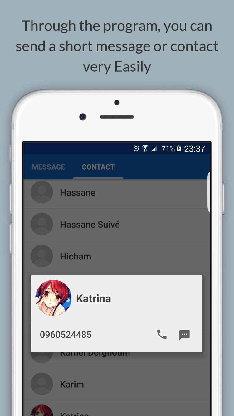 Android application sms Messages screenshort