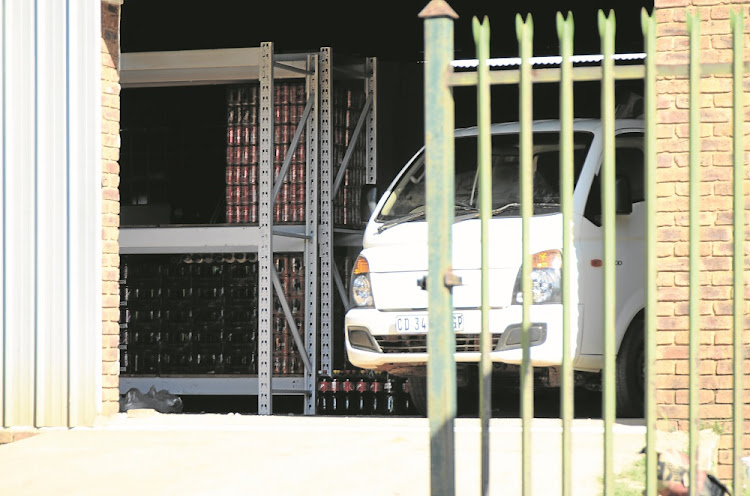 A Pick n Pay storage facility in the same premises as Angels Funeral Services.