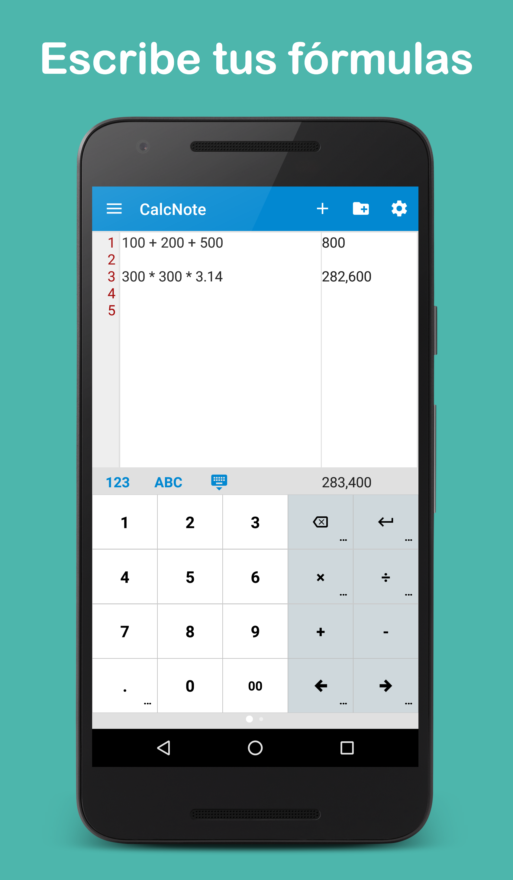 Android application CalcNote Pro - Math Calculator screenshort