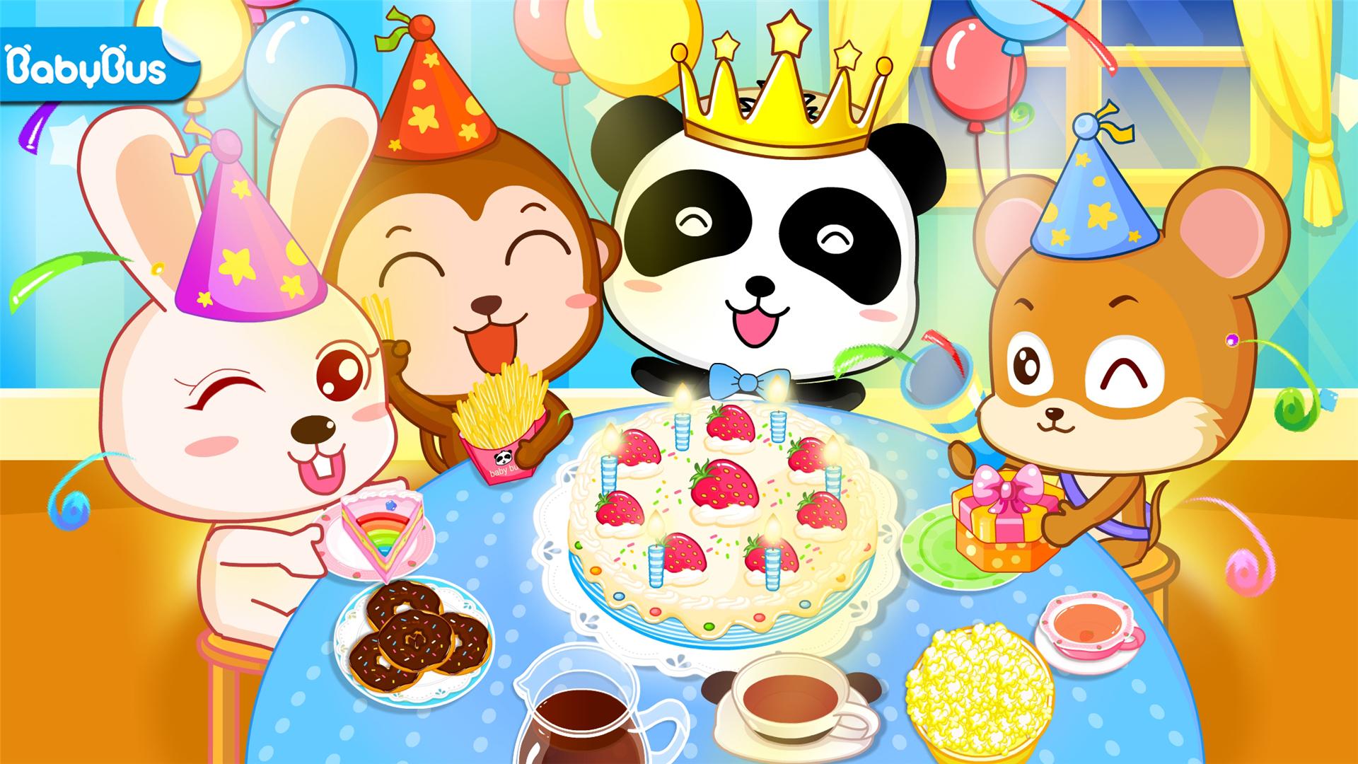 Android application Baby Panda's Birthday Party screenshort