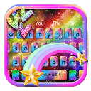 ダウンロード Glitter Rainbow Keyboard Theme をインストールする 最新 APK ダウンローダ