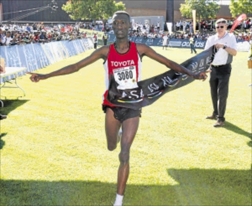 STUNNING DEBUT: Marathon winner Michael Mazibuko Photo: Veli Nhlapo