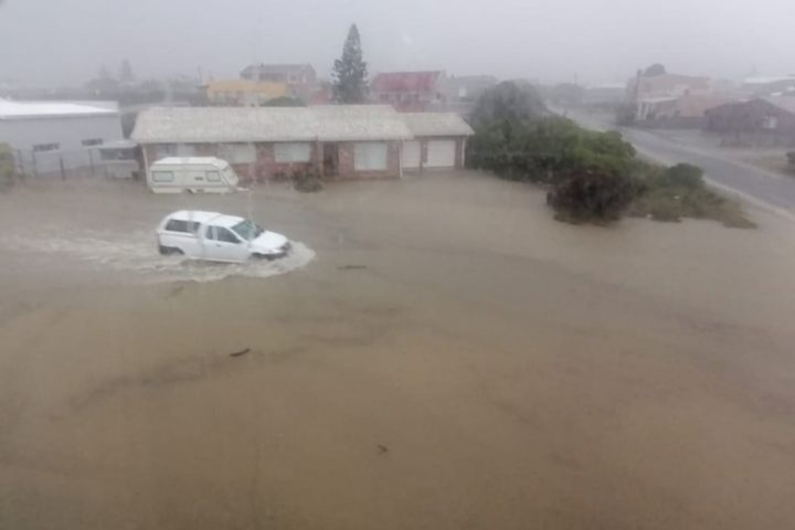Heavy flooding was reported in Struisbaai.