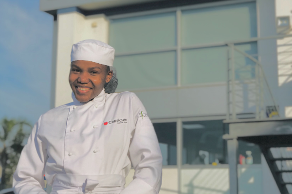 Chef Nolu Johnson-Ngqondi graduated from Gqeberha’s Capsicum Culinary Studio in 2021 and is now running a successful catering company in East London.