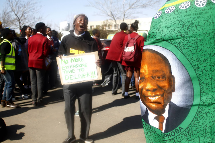 Pupils in Gauteng have demanded that Premier David Makhura to fix the education system