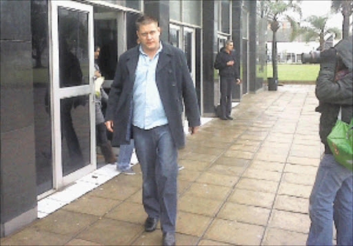 IN TROUBLE: Daryl Peense after judgment for allegedly spilling a drink on President Jacob Zuma. PHOTO: NIVASHNI NAIR