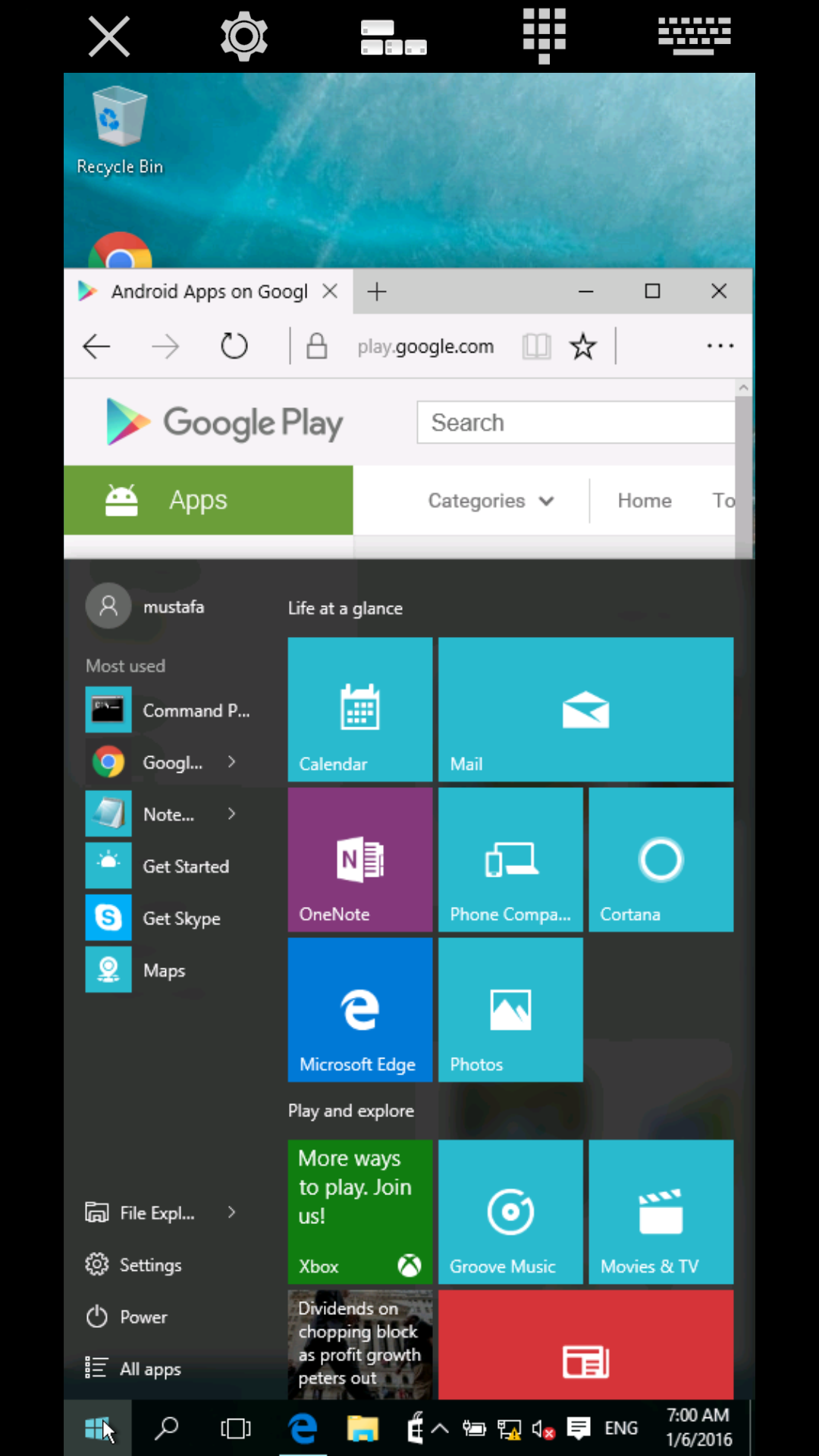 Android application iTeleport Remote Desktop screenshort