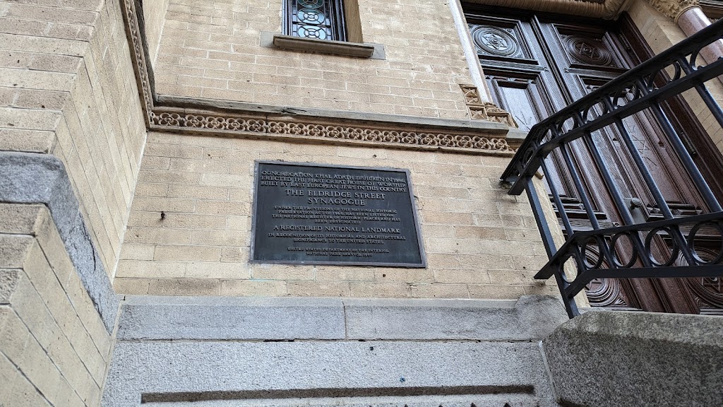 CONGREGATION KHAL ADATH JESHURUN IN 1886, ERECTED THE FIRST GREAT HOUSE OF WORSHIP BUILT BY EAST EUROPEAN JEWS IN THIS COUNTRY THE ELDRIDGE STREET SYNAGOGUE UNDER THE PROVISIONS OF THE NATIONAL ...