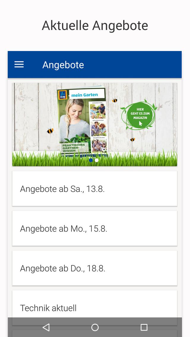 Android application ALDI SÜD Angebote & Prospekte screenshort