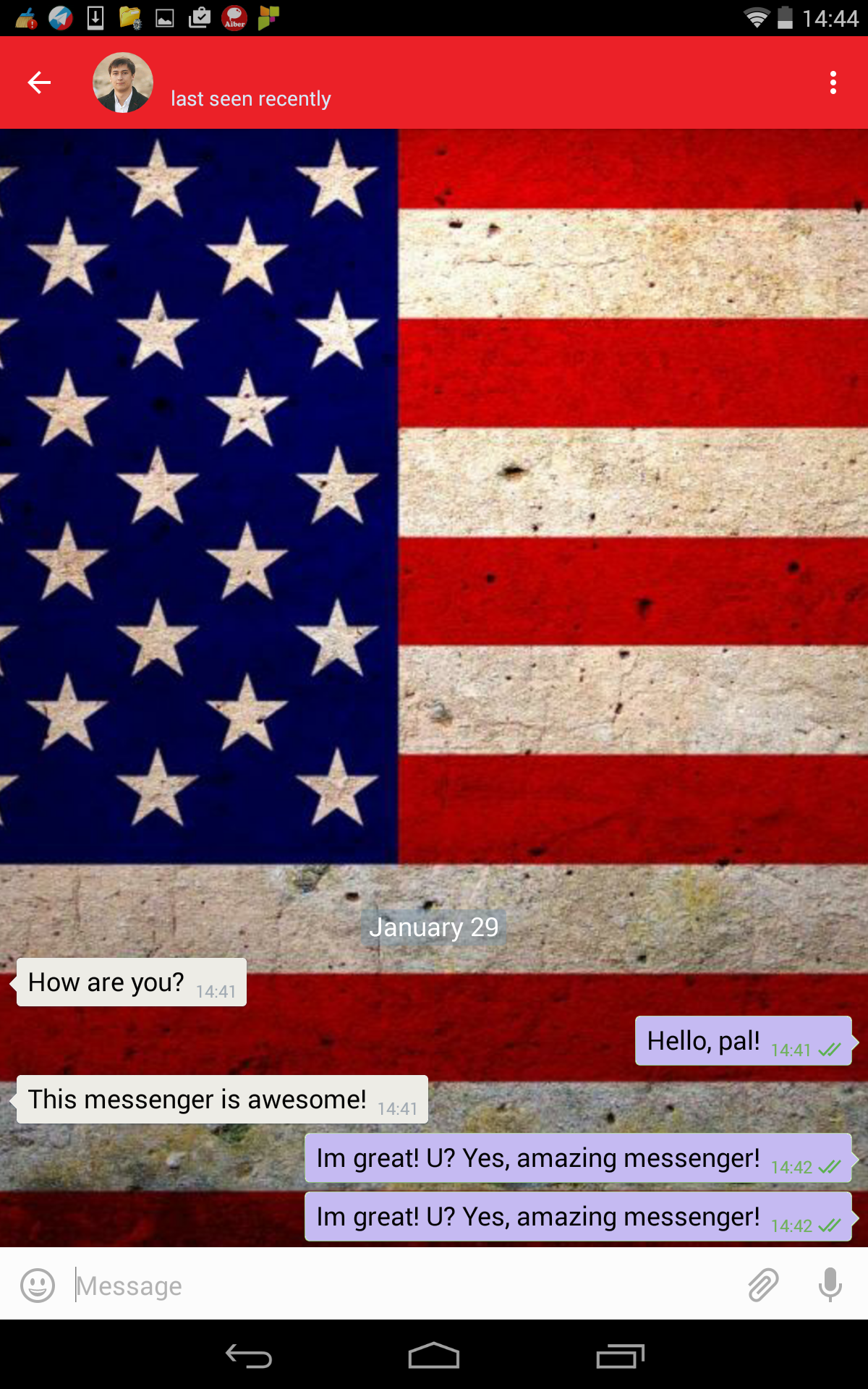 Android application American Messenger Plus screenshort