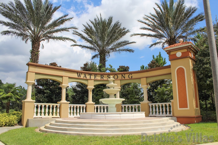 Entrance to the gated Davenport community of Watersong