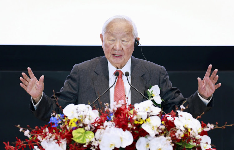 Morris Chang, the founder of the Taiwan Semiconductor Manufacturing Company, delivers a speech in Kikuyo, southwestern Japan, February 24 2024. Picture: KYODO/REUTERS