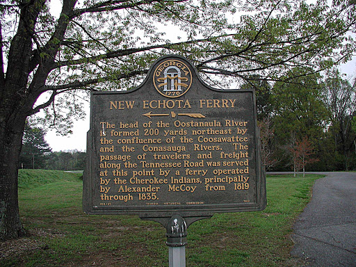 The head of the Oostanaula River is formed 200 yards from northeast by the confluence of the Coosawatte and the Conasauga Rivers. The passage of travelers and freight along the Tennssee Road was...