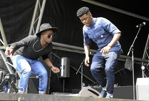 Black Motion perform at the 5FM Joburg Live Loud in 2015 in Johannesburg.