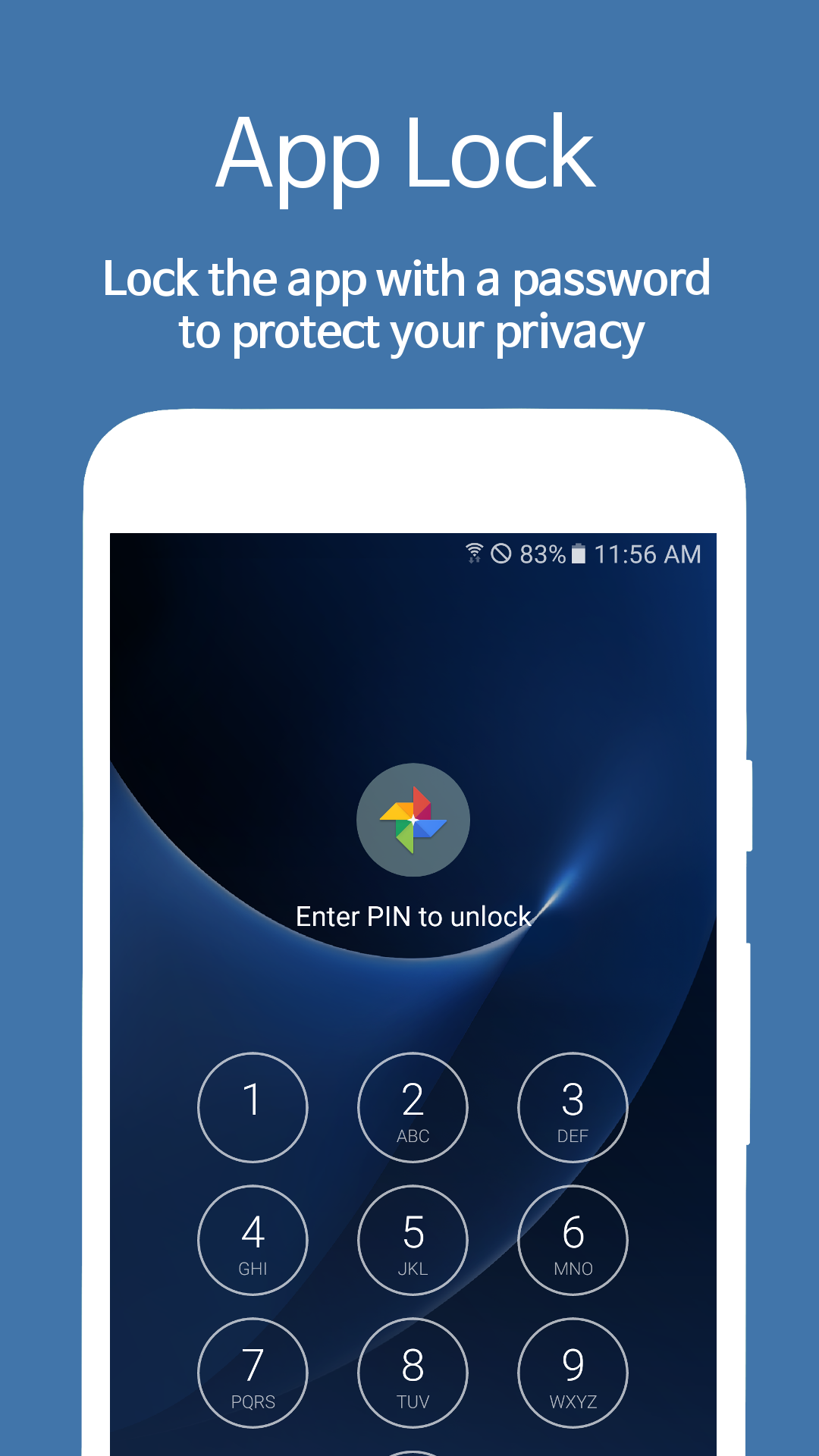 Android application AppLock - Fingerprint screenshort