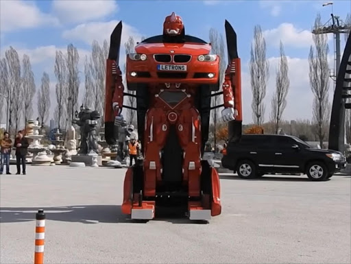 A screen grab from a video showing Turkish engineering firm Letrons' BMW Transformer in action.