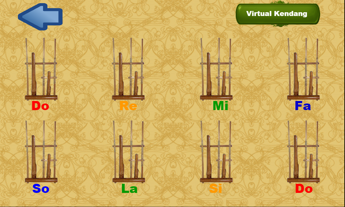 Android application Virtual Angklung screenshort