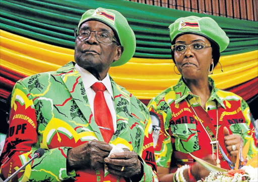 Former Zimbabwean President Robert Mugabe and his wife Grace Picture: REUTERS