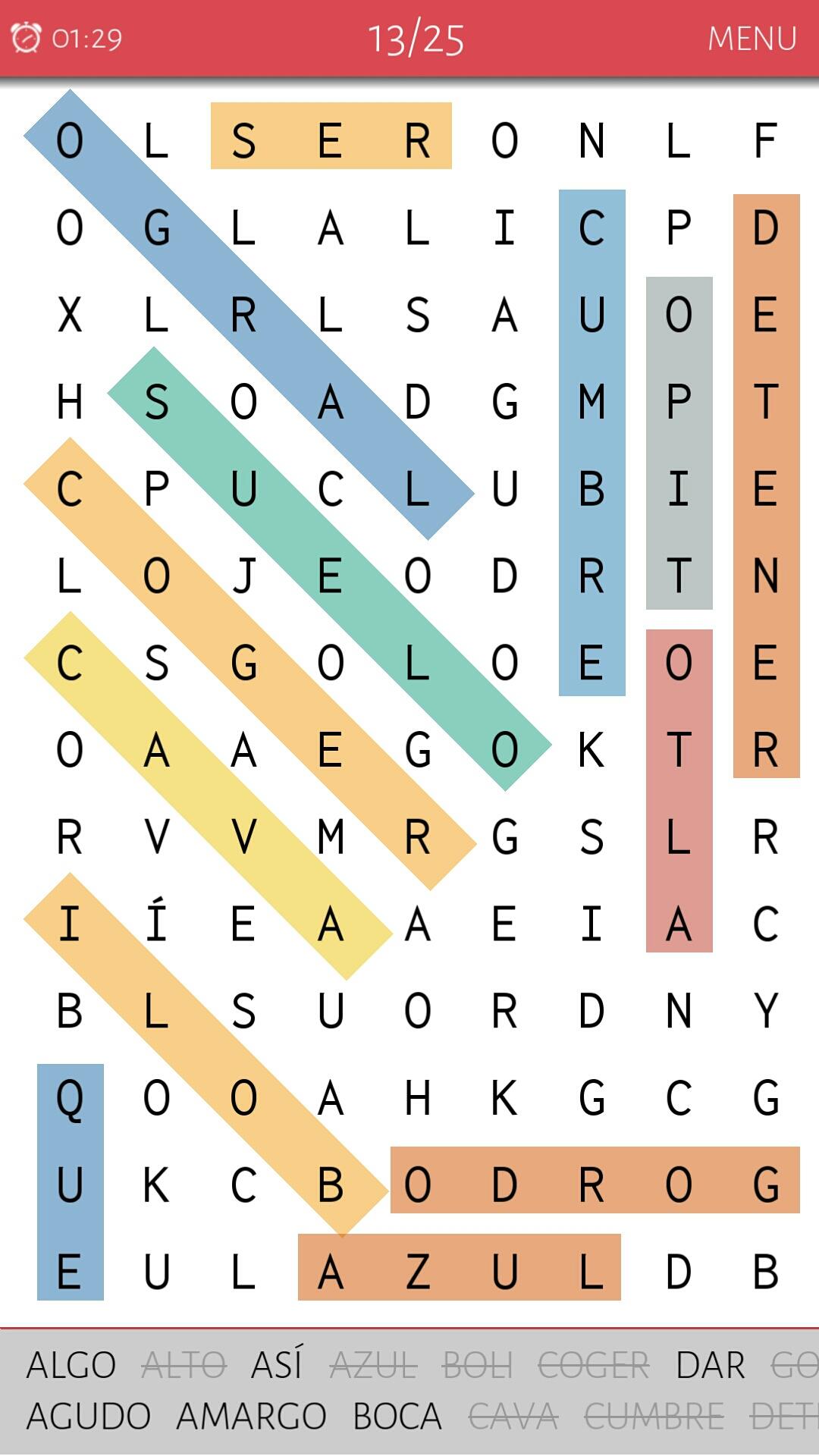 Android application Word Search screenshort