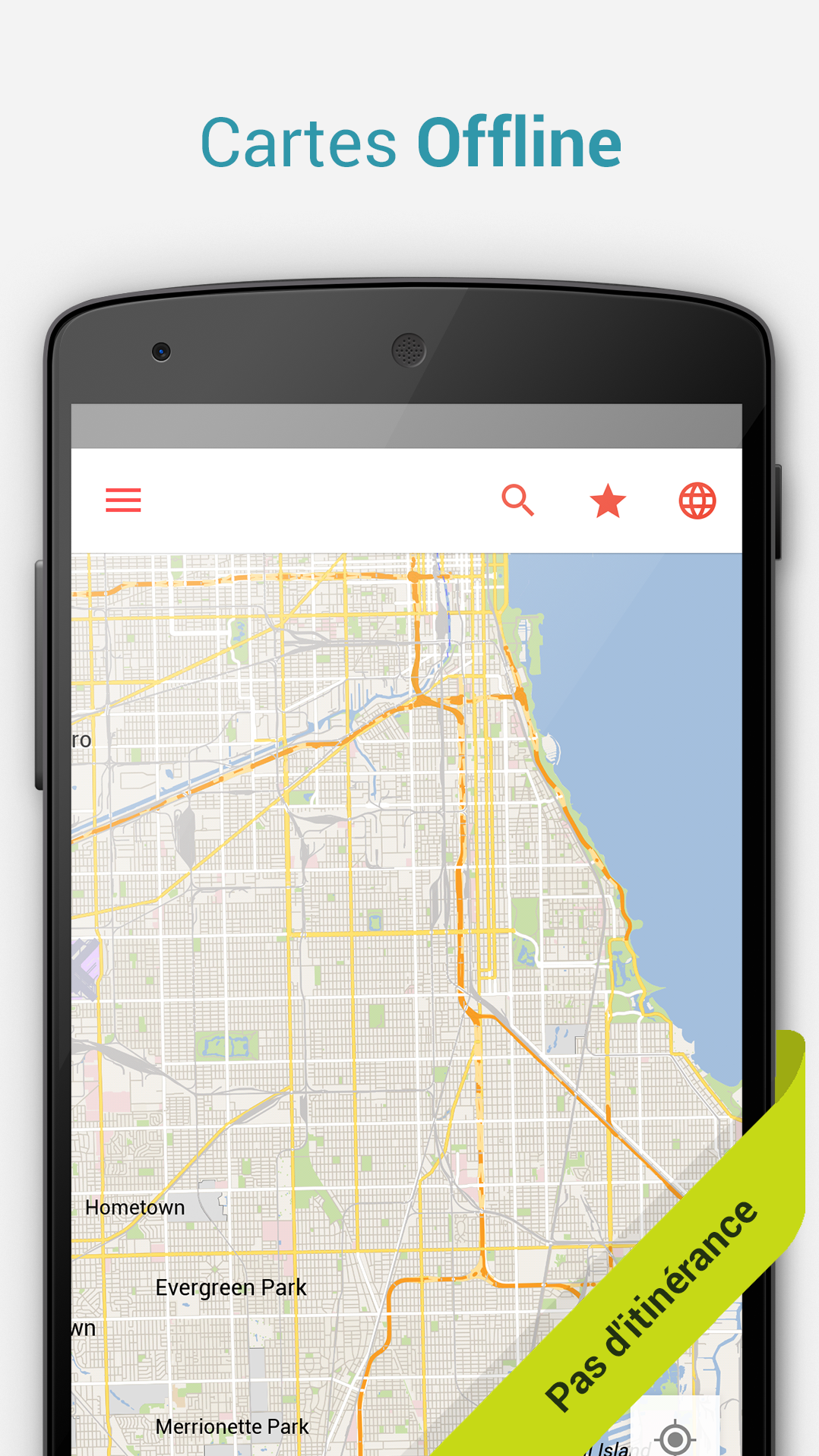 Android application Chicago Offline City Map screenshort