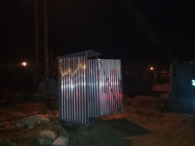 The body of four-year-old Naledi Chaka, who went missing on Sunday, was found dead in this pit toilet in Bloemfontein on July 25 2019.