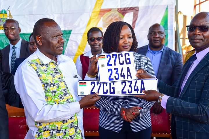 Devolution Principal Secretary Teresia Mbaika launching the handing over of movable assets to counties on Tuesday, April 30, 2024.