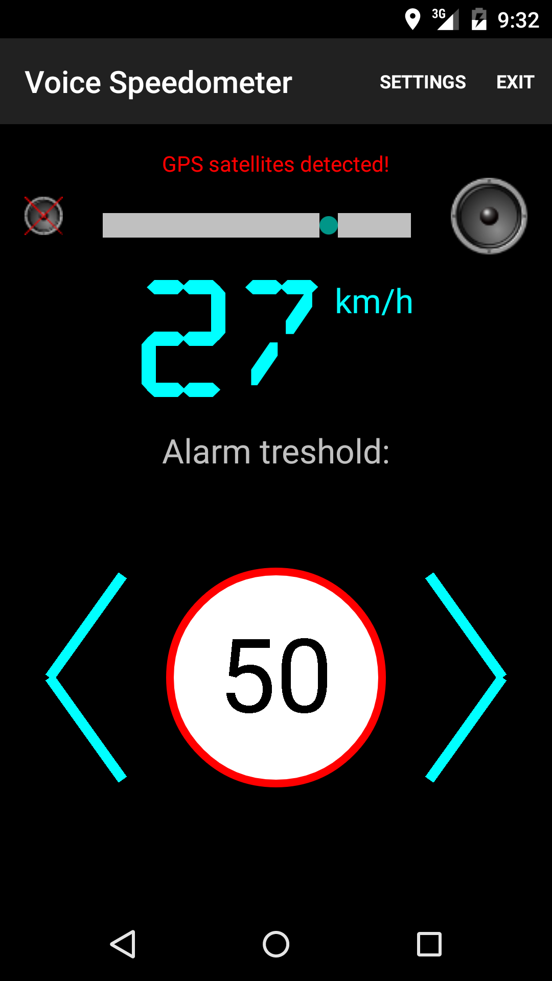 Android application Voice Speedometer Full Version screenshort