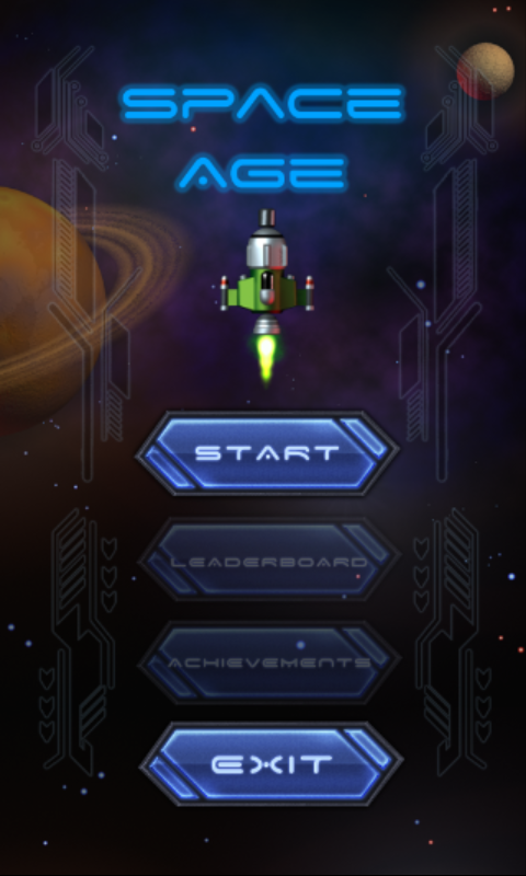 Android application Space Age screenshort